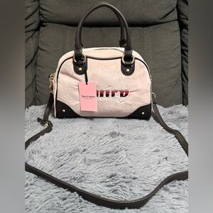 NWT Juicy Couture Retro Vibes Satchel Bag Dusty Blush